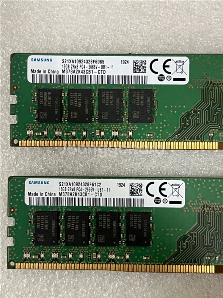 ddr4 삼성-2666 16*2 32g 처분(택포함)--1