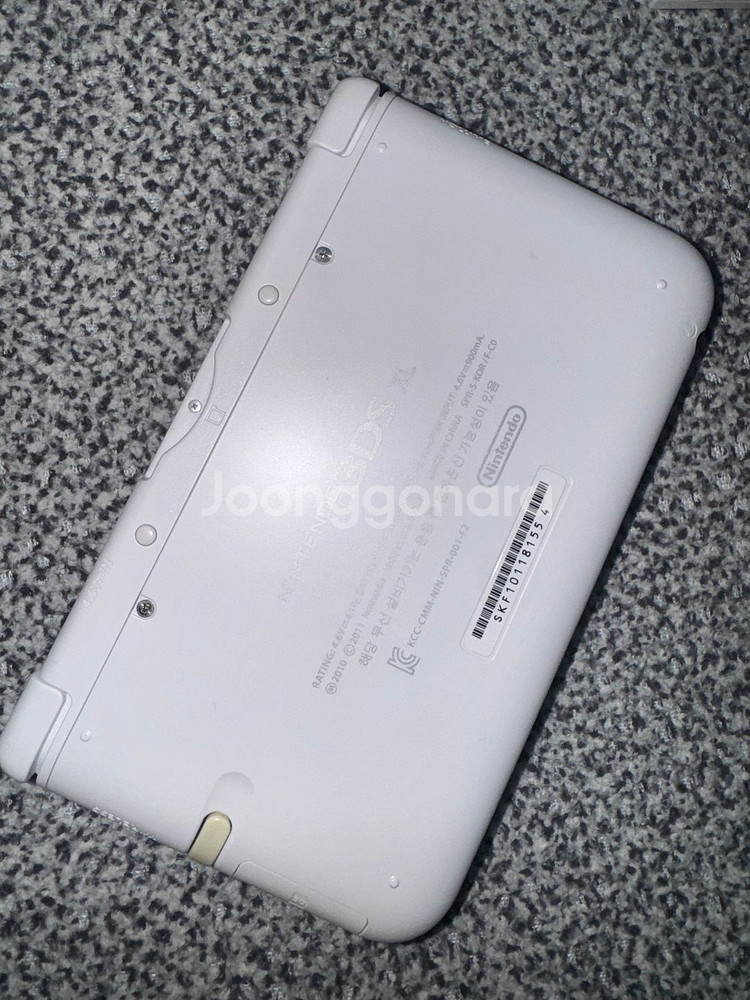 닌텐도 3ds xl 화이트 구큰다수+튀동숲,포켓몬칩--3