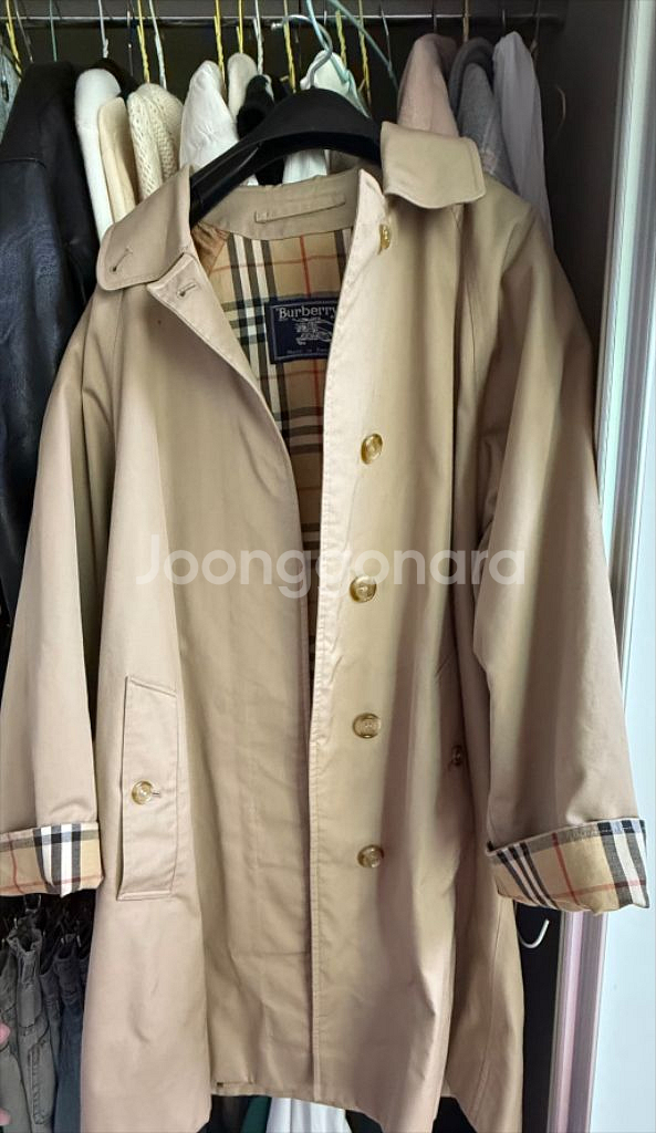 여성 빈티지 burberry 버버리 트렌치 코트 (정품--2