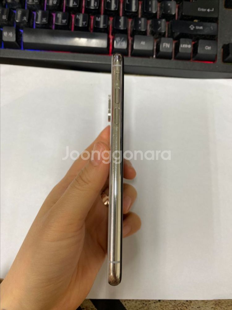 아이폰X 실버 A급 64GB 무잔상 배터리성능100%--6