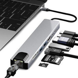아이몰 맥북 8포트 멀티 USB 허브 C타입 3.0