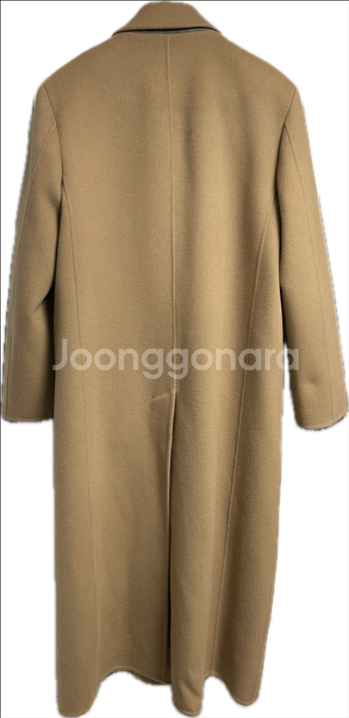 타임옴므 21fw 베이지 더블 맥시 코트 100사이즈--1