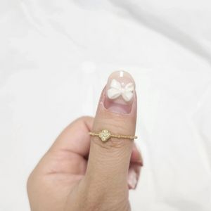 골드팡 큐빅 문주반지 18k 18호 새제품