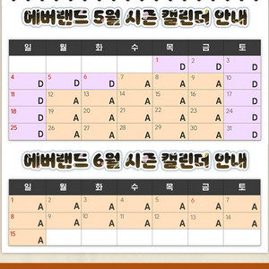 에버랜드 종일권
