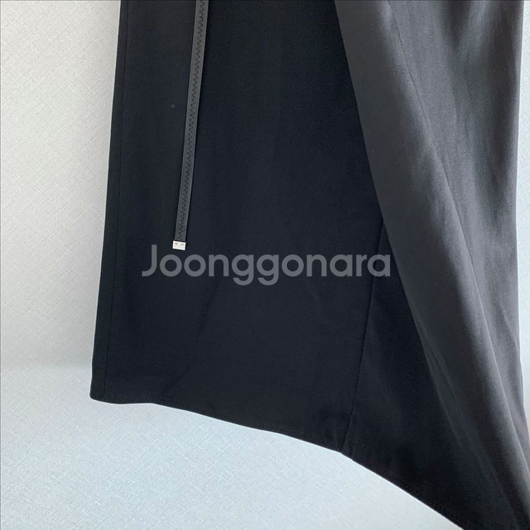 [한섬] 타임 올 블렌드 레더 스트랩 랩 스커트--5