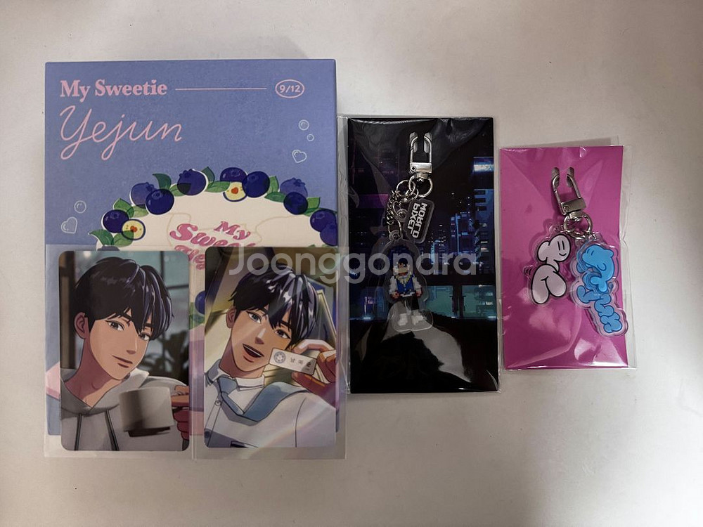 플레이브 예준 생일키트 왜3 픽셀월드 키링 포카 일괄--0