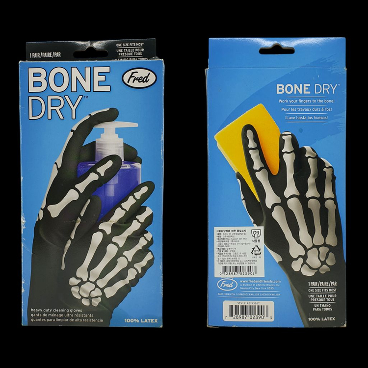 프레드 본 드라이 스켈레톤 100% 라텍스 청소주방장갑 이미지