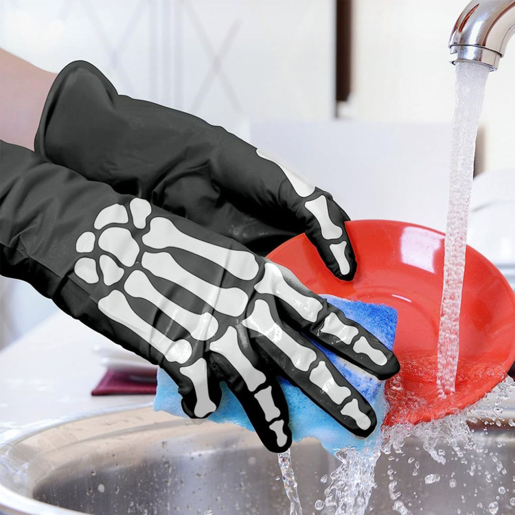 프레드 본 드라이 스켈레톤 100% 라텍스 청소주방장갑 이미지