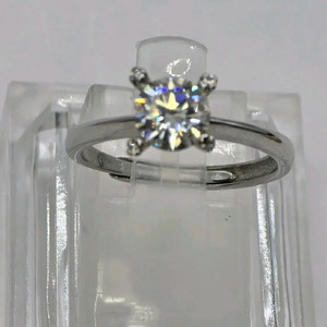 3번 새제품 S925 순은모이사나이트 사각 1캐럿 반지 이미지