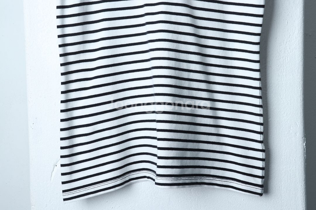 W(M) 캘빈클라인 반팔 티셔츠 스트라이프 브이넥--3
