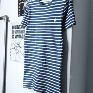 W(XL) 빈폴 반팔 티셔츠 스트라이프 블루 한정판