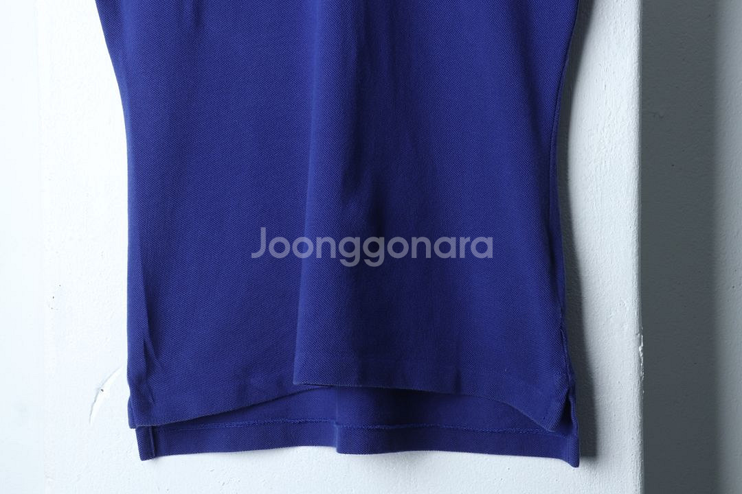 (S) 폴로 랄프로렌 반팔 카라 티셔츠 블루 레드포니--1