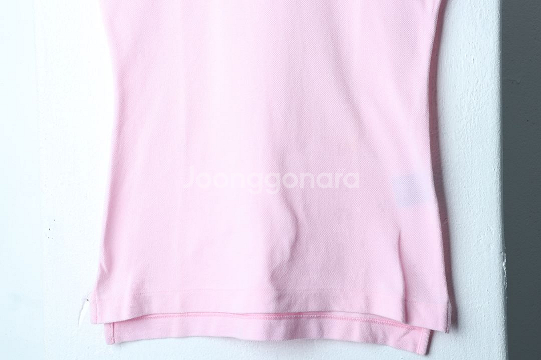 W(S) 폴로 랄프로렌 반팔 카라 티셔츠 핑크 한정판--4