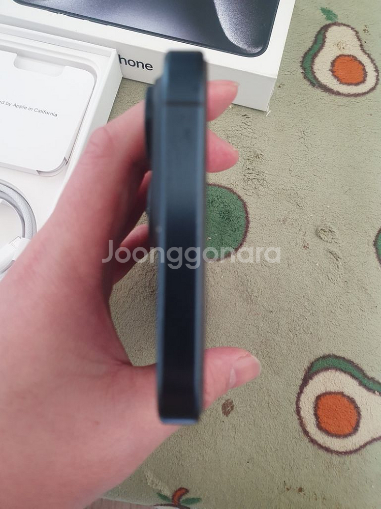 아이폰15 프로맥스 256기가 블루티타늄--6