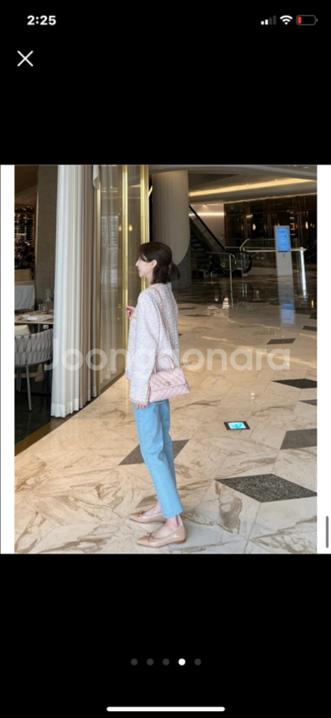 아이스블루 스판 연청 데님 m 새상품--3