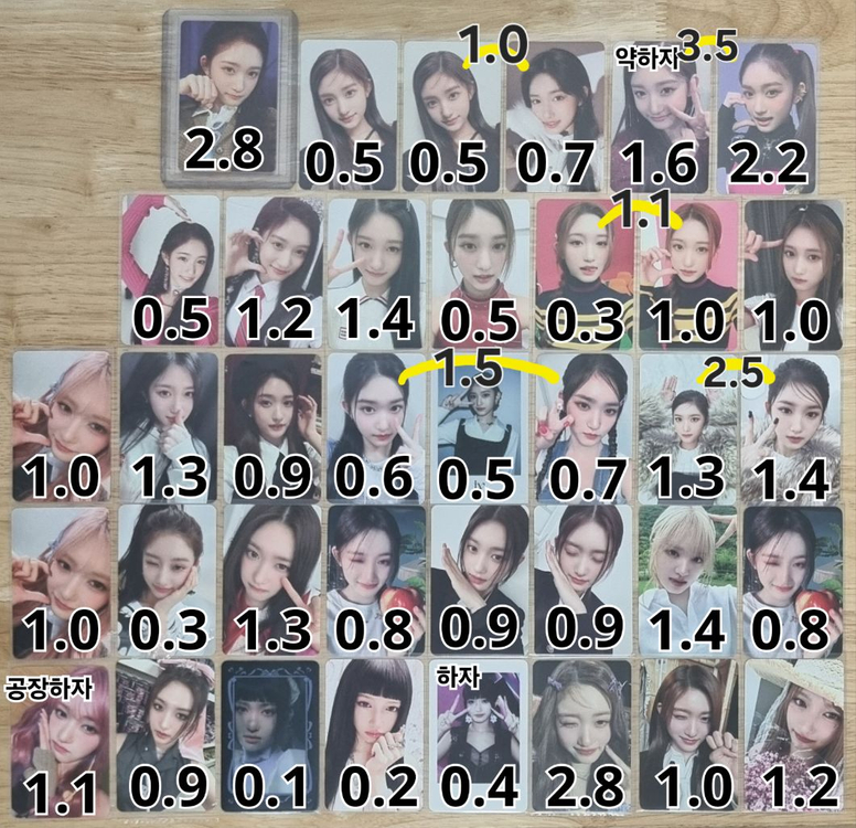 아이브 원영 유진 포카 미공포 양도합니다 이미지