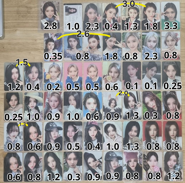 아이브 원영 유진 포카 미공포 양도합니다 이미지