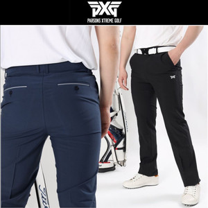 PXG 골프웨어 남성 베이직 자수로고 밴딩 스판 팬츠