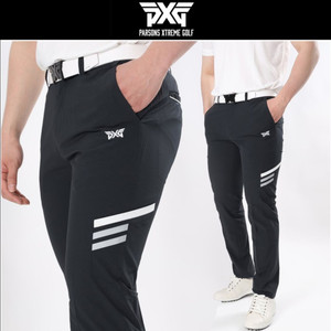 PXG 골프웨어 남성 허벅지 세줄라인 자수로고 팬츠
