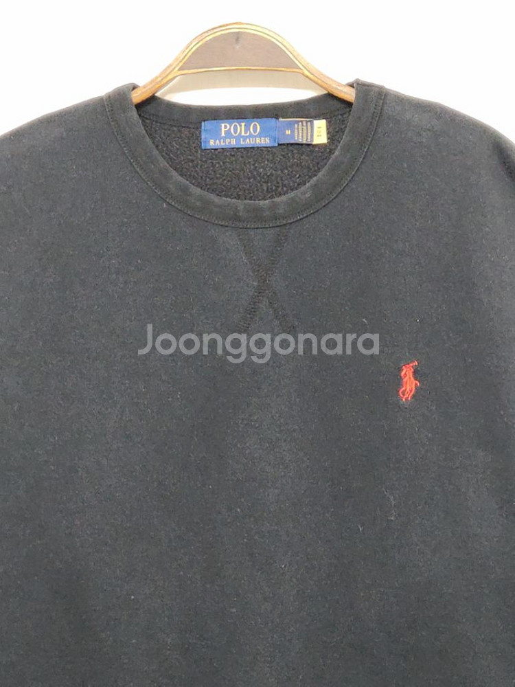 (XL) 랄프로렌 폴로 맨투맨 블랙 스웨트 셔츠 캐주얼--1