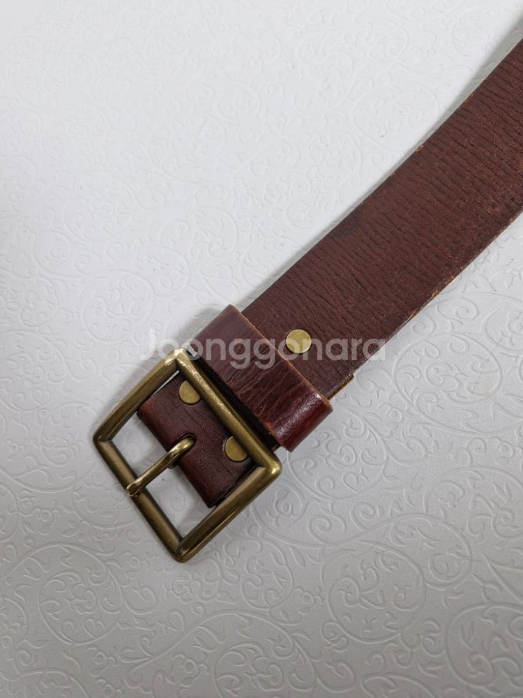 GENUINE LEATHER 통가죽벨트--2