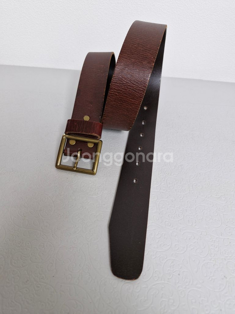 GENUINE LEATHER 통가죽벨트--0