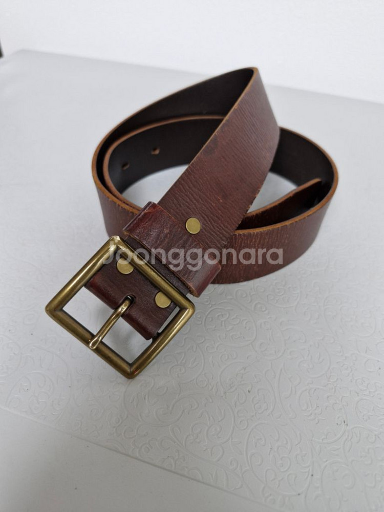 GENUINE LEATHER 통가죽벨트--9