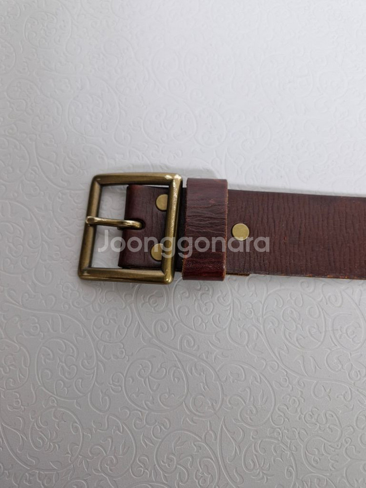 GENUINE LEATHER 통가죽벨트--8