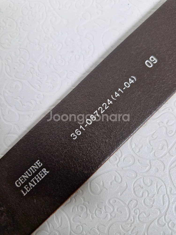 GENUINE LEATHER 통가죽벨트--4