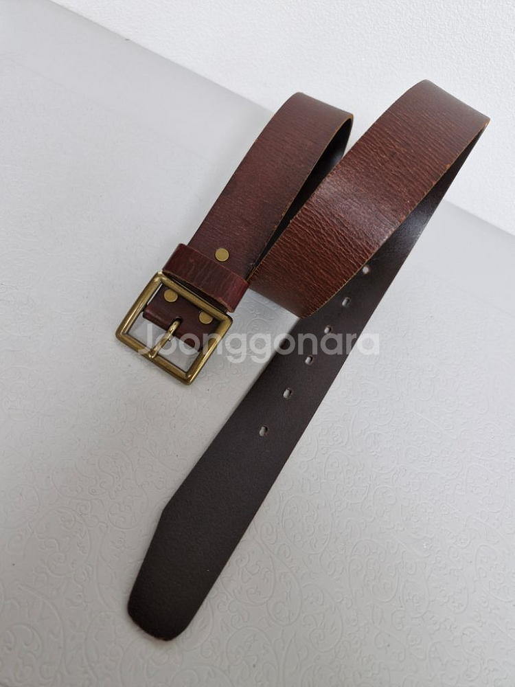 GENUINE LEATHER 통가죽벨트--7