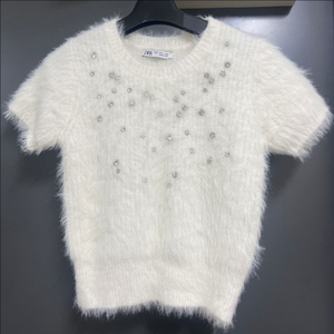 새상품 ) Zara 자라 화이트반팔니트 (S) 팝니다