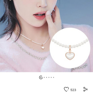 제이에스티나 마리엘진주비드목걸이