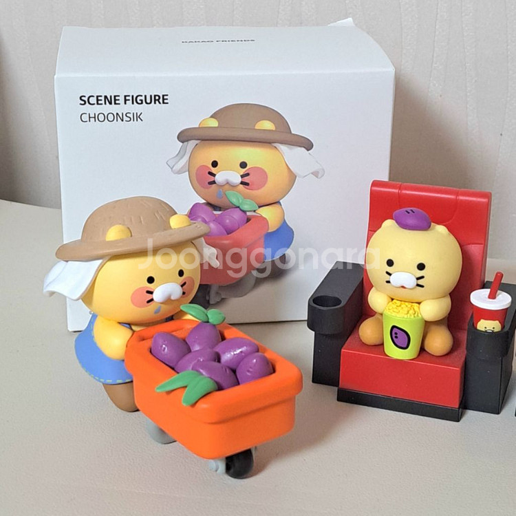 카카오 춘식이 피규어 라이언 제주 인형 키링--2