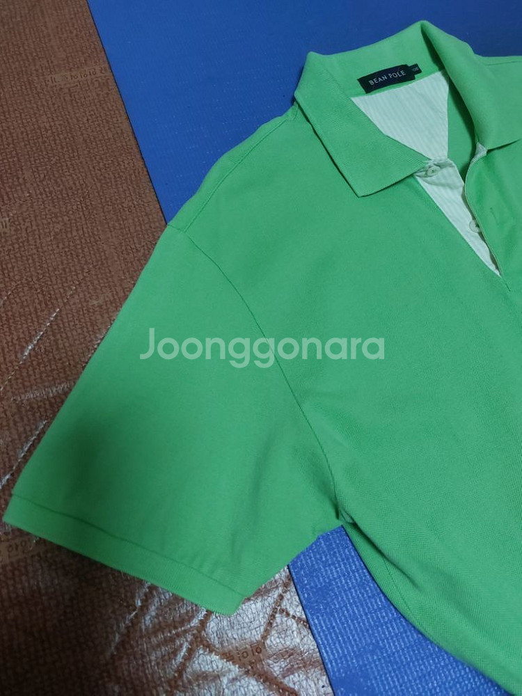 빈폴 카라 반팔티 105[실측가슴반품 57cm] 실측상--4