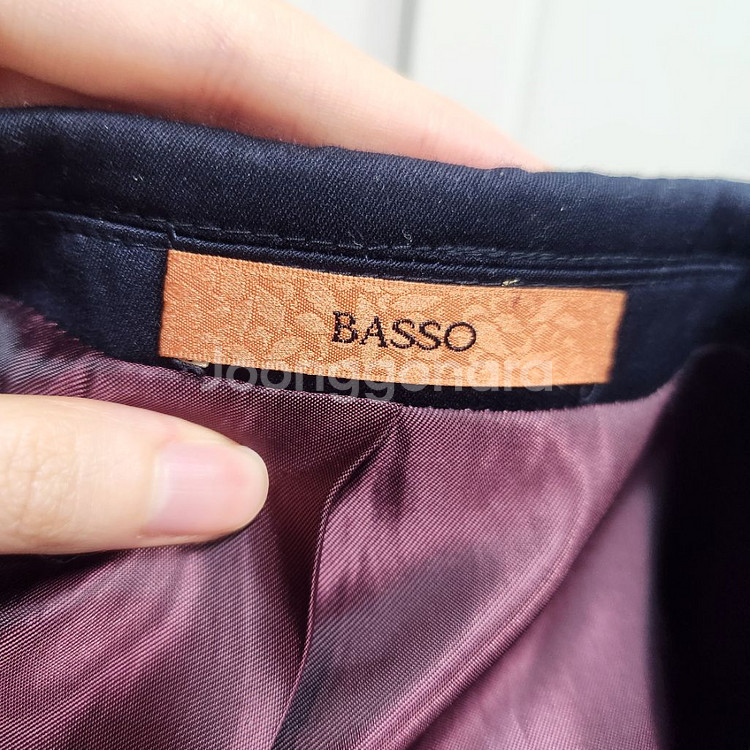 BASSO 바쏘 남성 정장 셋업 네이비--3