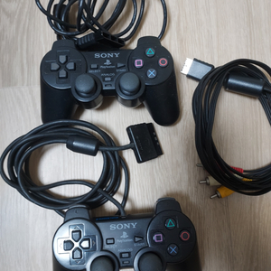 PS2 A급 정품패드2개 + AV케이블