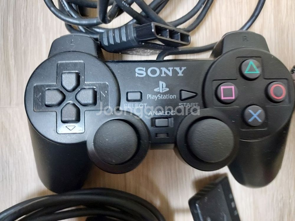 PS2 A급 정품패드2개 + AV케이블--1