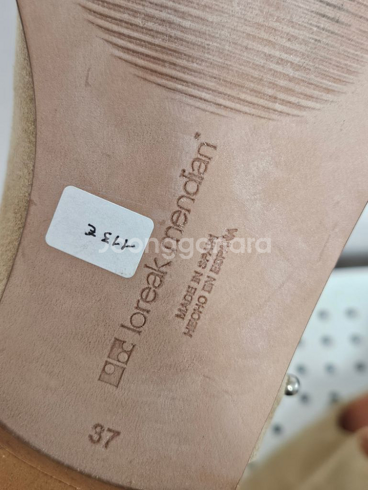 미착용) 로렉 멘디안 스웨이드 앵클부츠 240사이즈 3--4