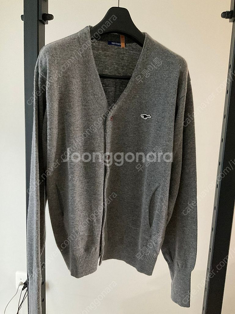 [5size] 네이더스 메리노 울 가디건_ 그레이--1