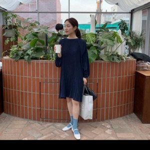 프롬비기닝 플리츠원피스