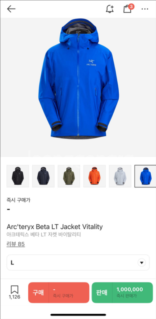 아크테릭스 베타LT L 바이탈리티--1