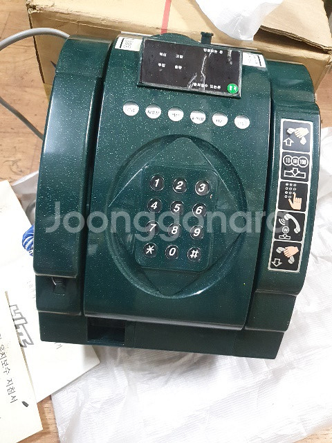 옛날 공중전화기 만우 mw-7d21 (열쇠없음)소품용--0