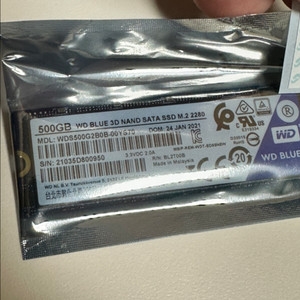 WD Blue 500GB M.2 SSD 새제품(미개봉)