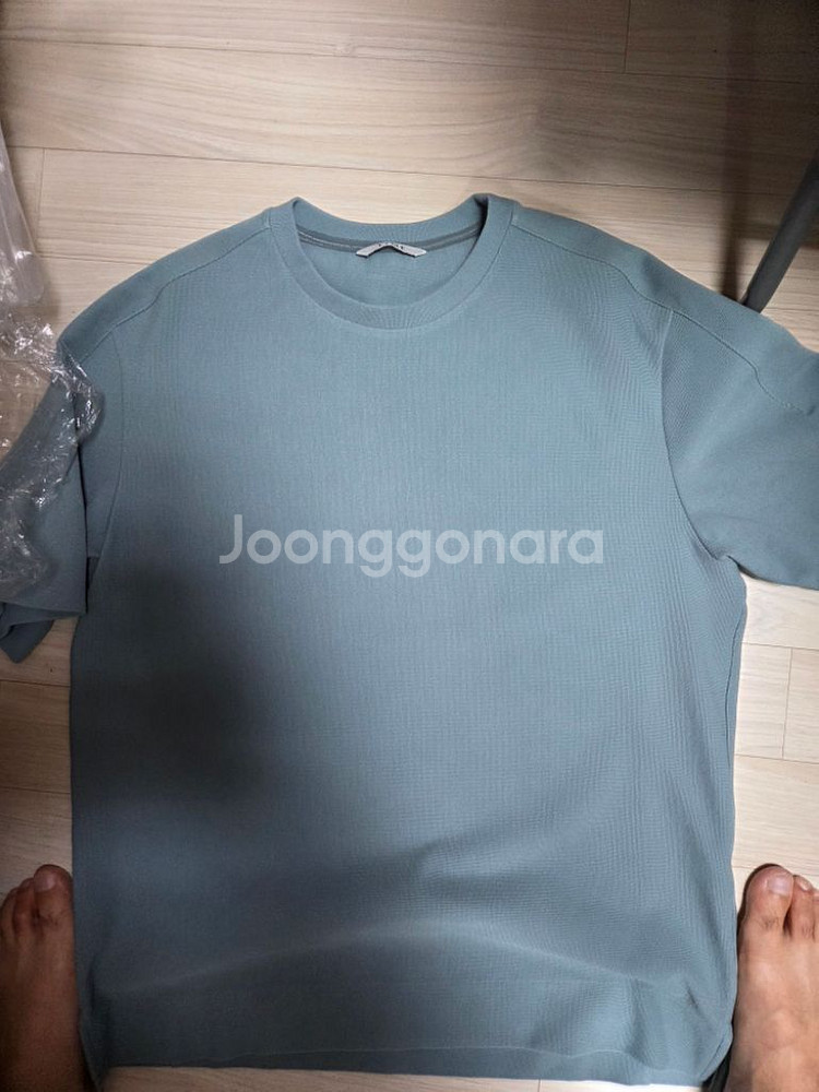 타임옴므 정품 오버핏 반팔 니트 100사이즈--0