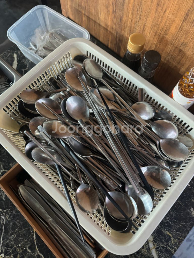 식당 업소용 수저 젓가락 나이프 포크 판매합니다--0