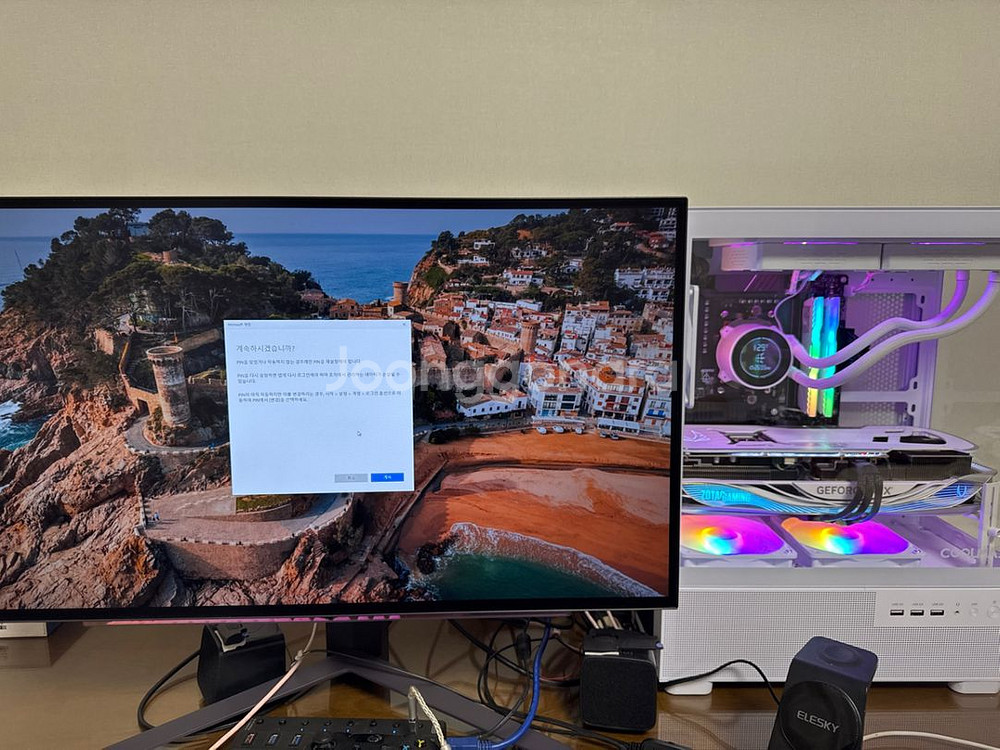 lg 27gr95qe qhd 240hz 모니터 팝니다--0