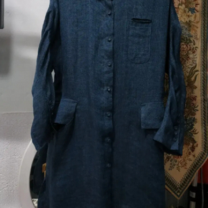 55 ANNAS 린넨100% 롱자켓 롱코트