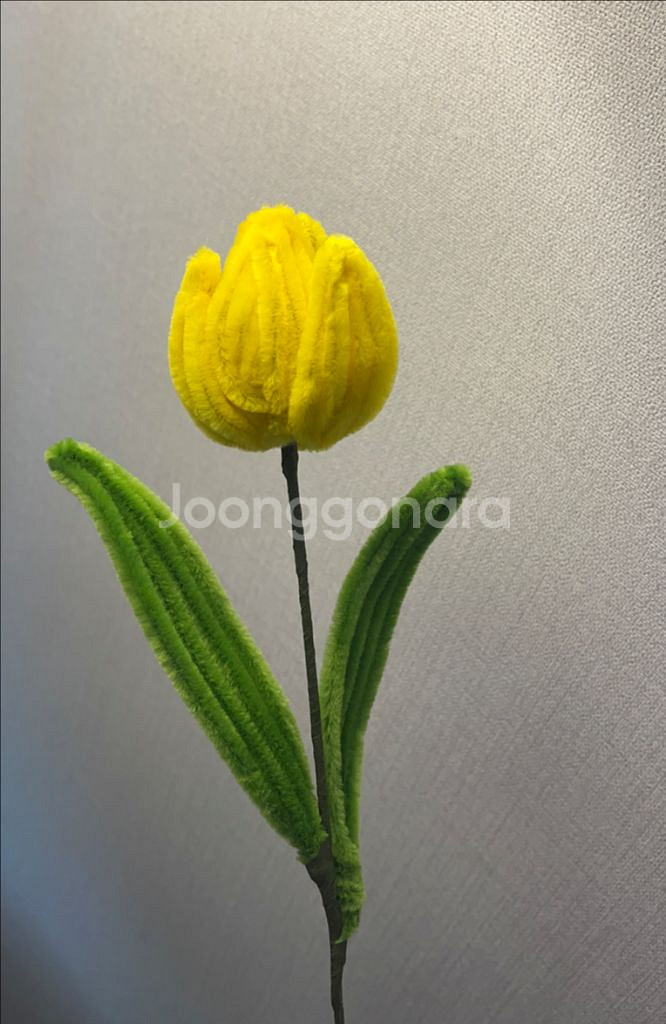 튤립 조화 모루꽃 선물용 인테리어--1