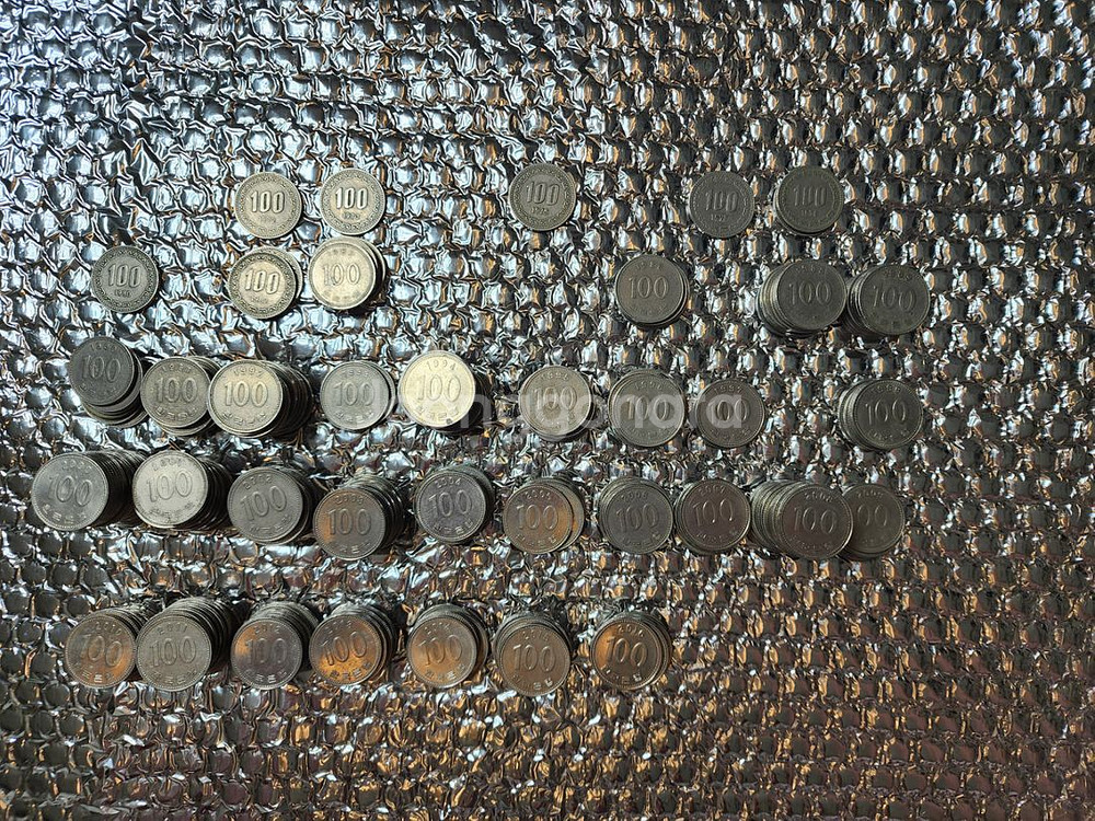 500원짜리 동전 100원동전--1