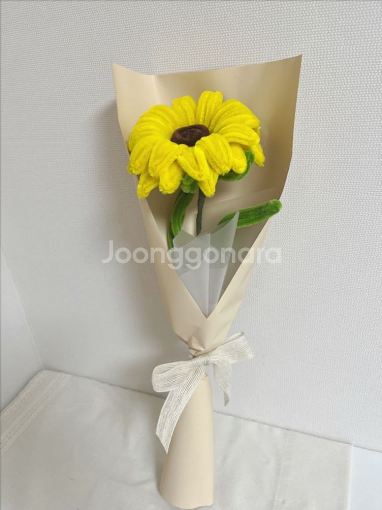 해바라기 조화 모루꽃 인테리어 선물용--3